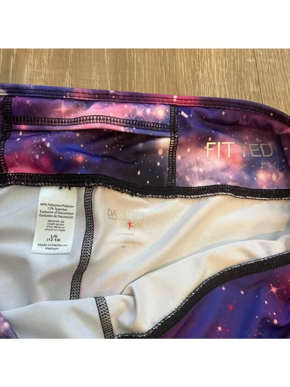 Danskin Now Women's Activewear Two Piece Set Size L 12/14 Fitted Leggings Top